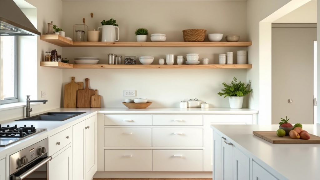 Organised kitchen with minimal clutter
